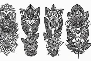 Lotus flower tattoo idea