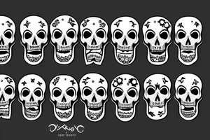 Skull destroy tattoo idea