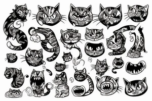 Cat monster tattoo idea