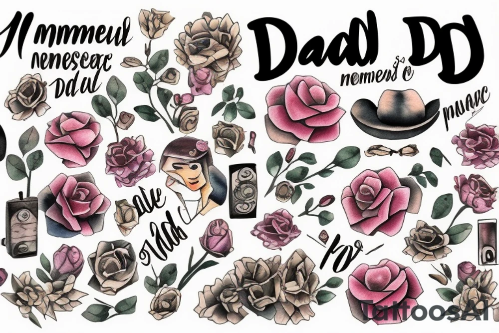 In memory of Dad tattoo idea