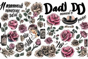 In memory of Dad tattoo idea