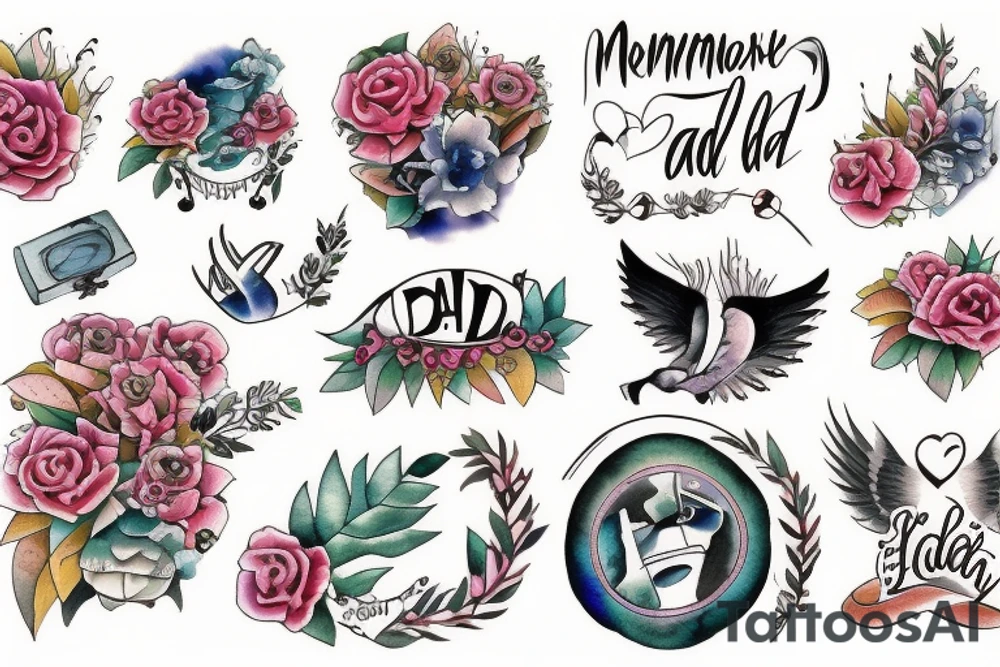 In memory of Dad tattoo idea