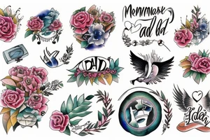 In memory of Dad tattoo idea