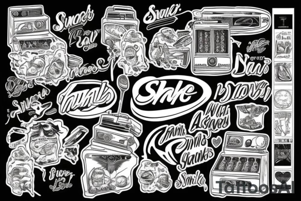 Snickers tattoo idea