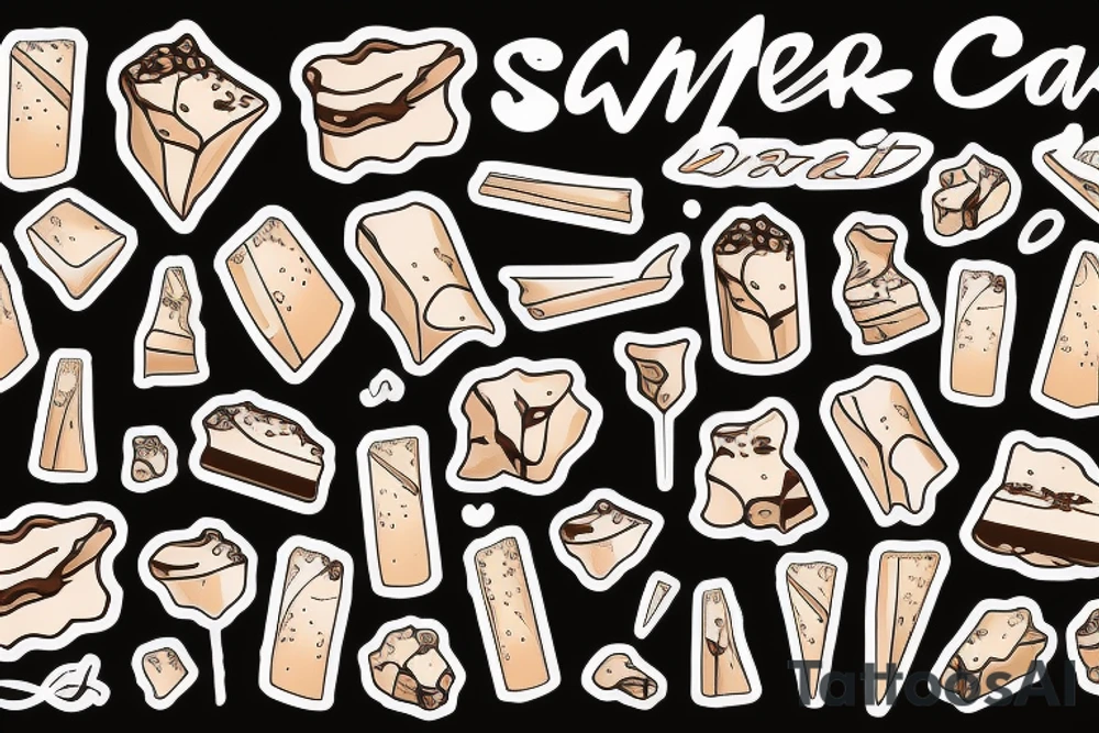 Snickers Candybar tattoo idea
