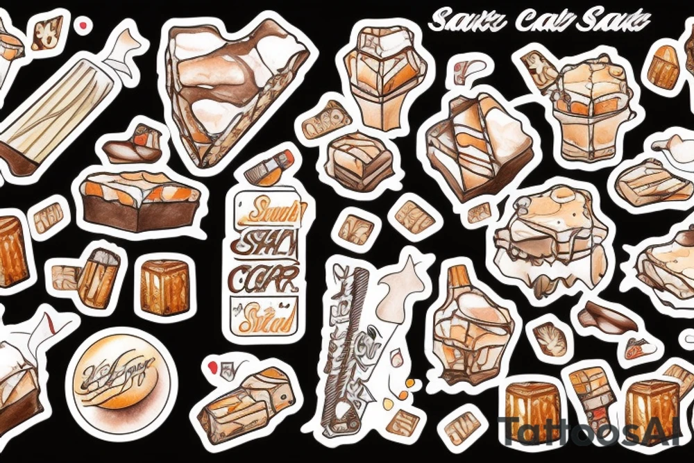 Snickers Candybar tattoo idea