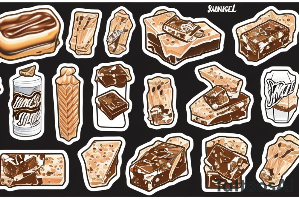 Snickers Candybar tattoo idea
