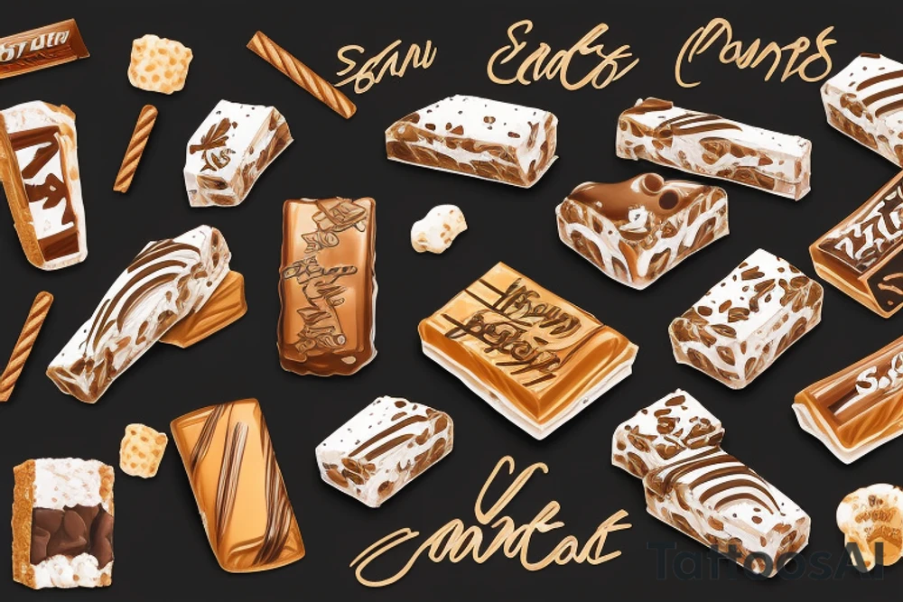 Snickers Candybar tattoo idea