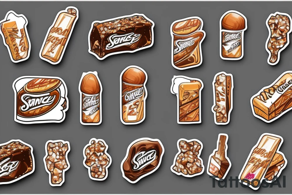 Snickers Candybar tattoo idea