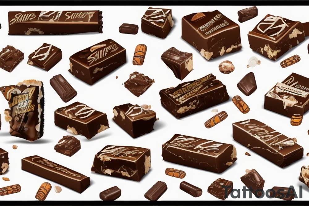 Snickers Candybar tattoo idea