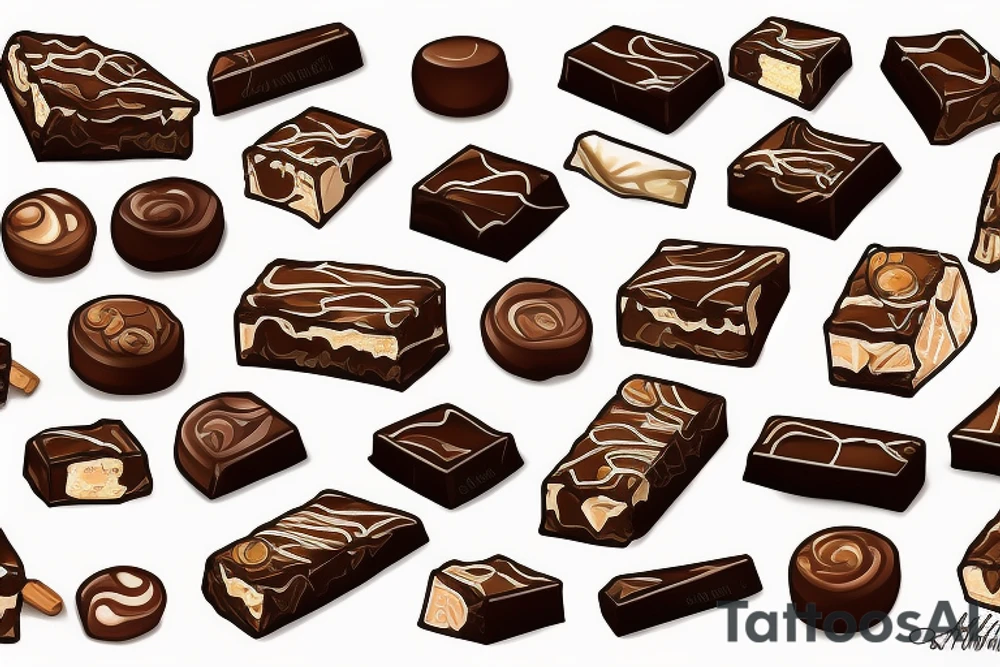 Snickers Candybar tattoo idea