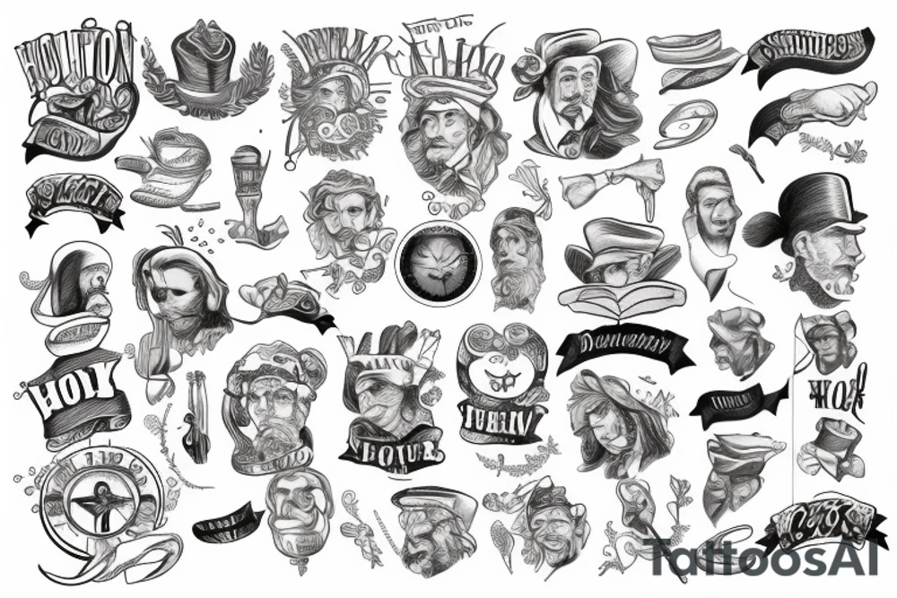 hamilton pointing tattoo idea