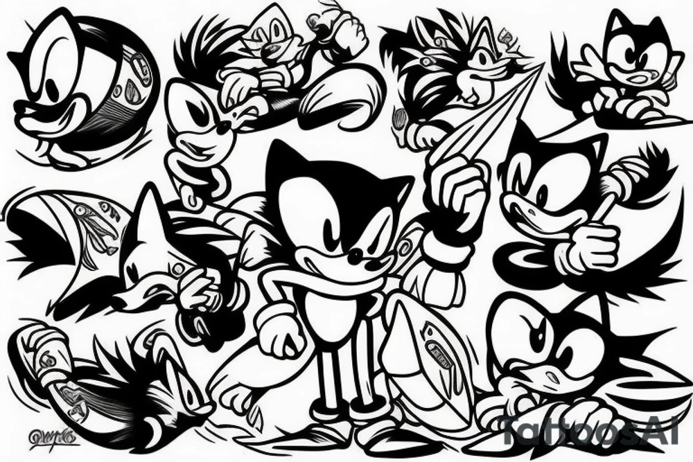 Sonic tattoo idea