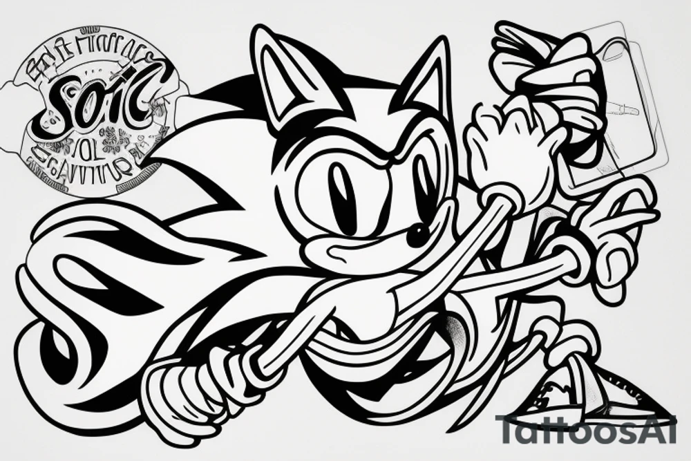 Sonic tattoo idea