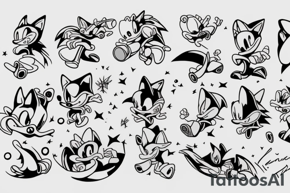 Sonic tattoo idea