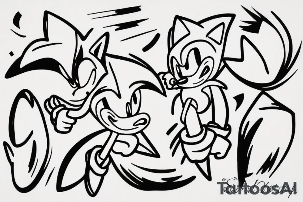 Sonic tattoo idea