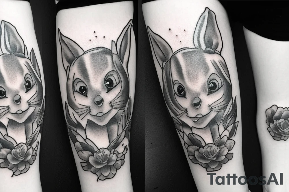 Mr white rabbit alice in wonderland tattoo idea