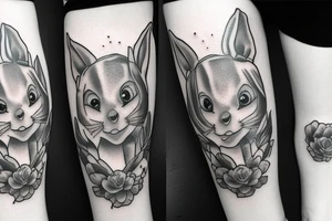 Mr white rabbit alice in wonderland tattoo idea