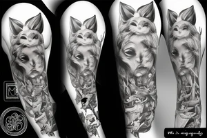 Mr white rabbit from alice in wonderland tattoo idea