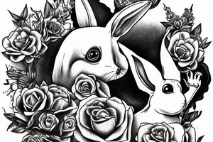 Mr white rabbit from alice in wonderland tattoo idea