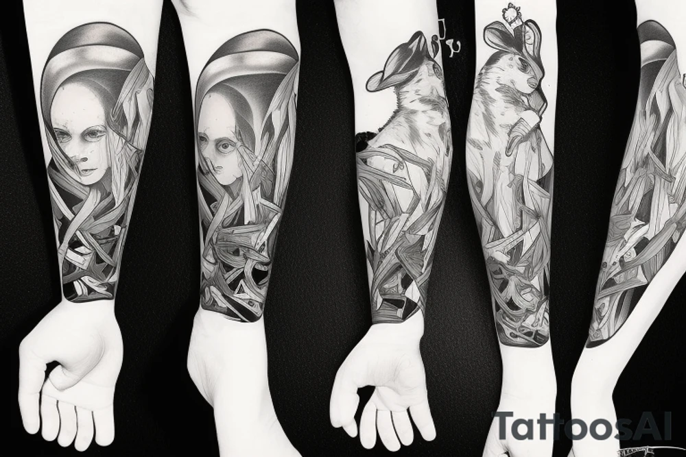 Mr white rabbit from alice in wonderland tattoo idea