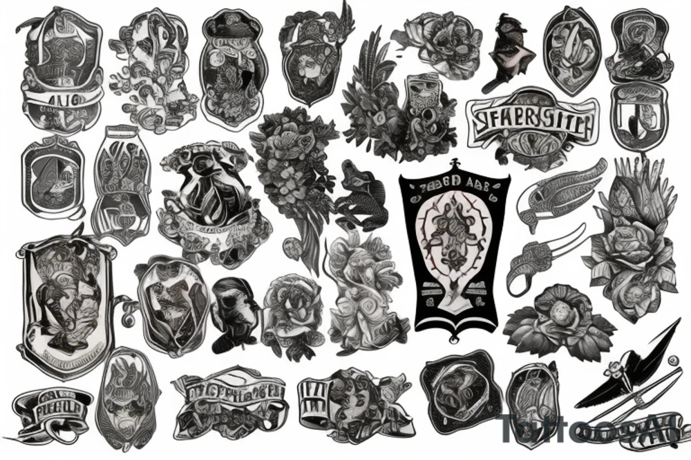 American Scottish and Irish heritage tattoo idea
