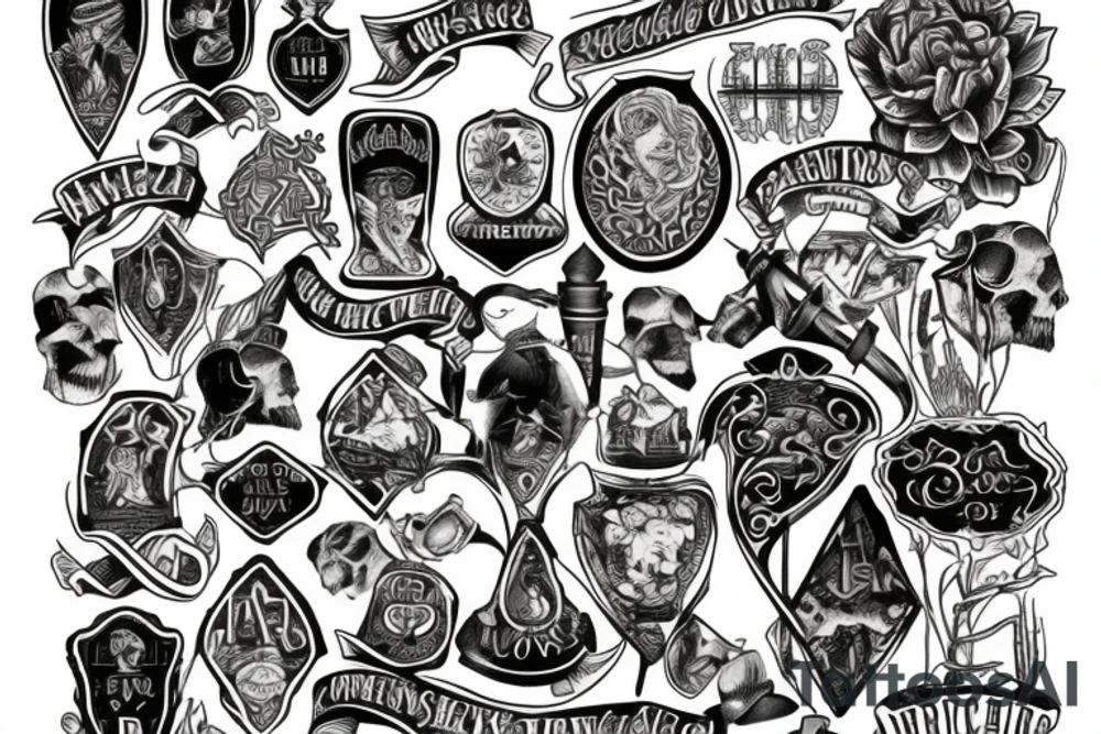American Scottish and Irish heritage tattoo idea