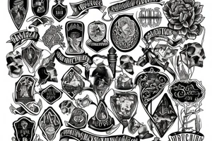 American Scottish and Irish heritage tattoo idea