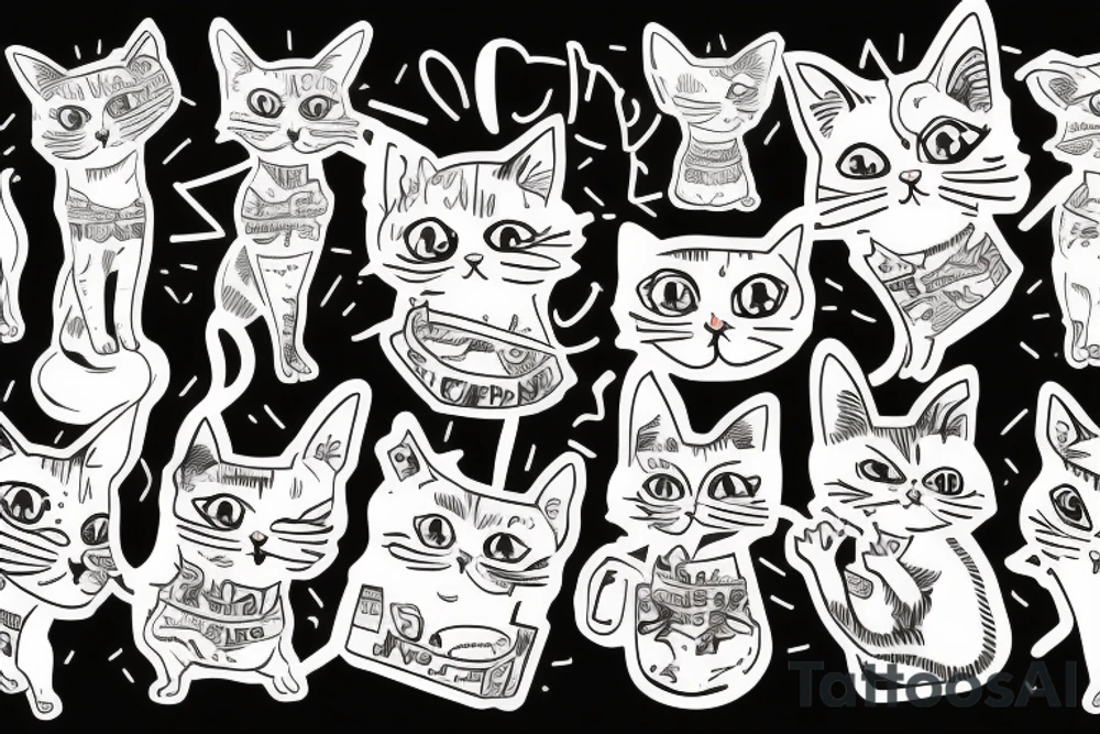 a cat tattoo idea