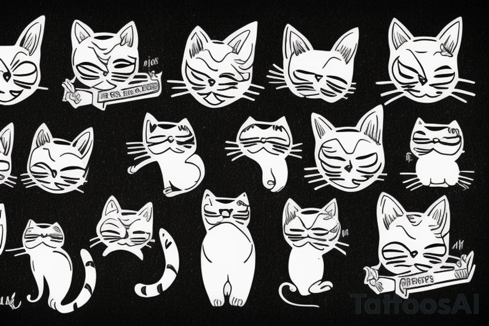 a cat tattoo idea