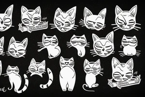 a cat tattoo idea