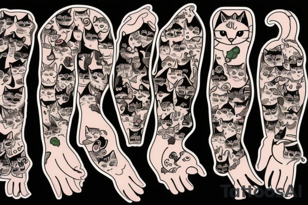 a cat tattoo idea