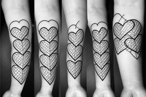 Heart, cute, line tattoo idea