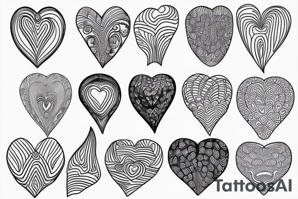 Heart, cute, line tattoo idea