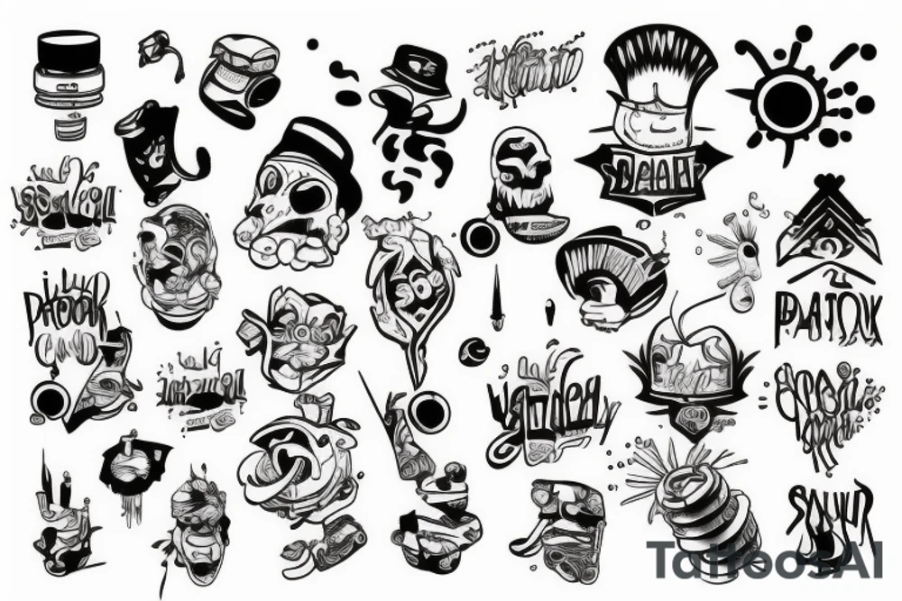 Spray can tattoo idea