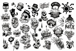Spray can tattoo idea