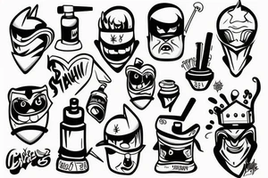 Spray can tattoo idea
