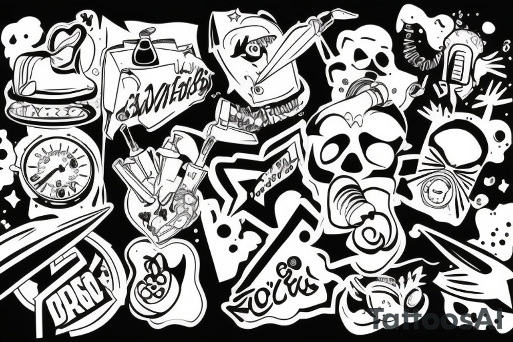 Spray bomb tattoo idea