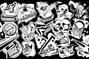 Spray bomb tattoo idea