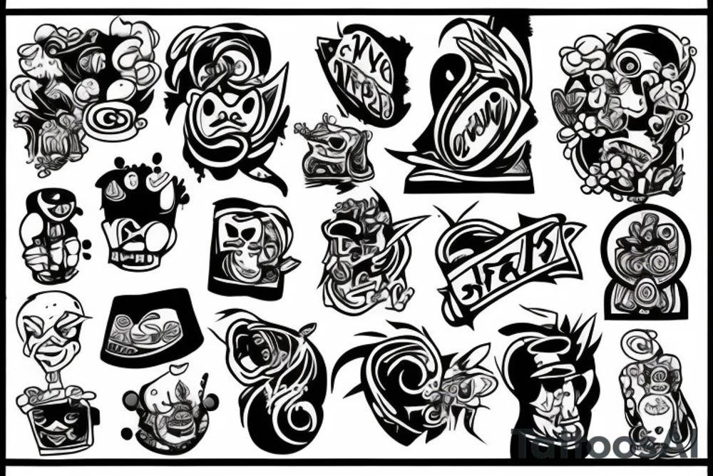 Paint bomb tattoo idea