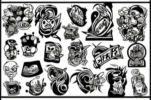 Paint bomb tattoo idea