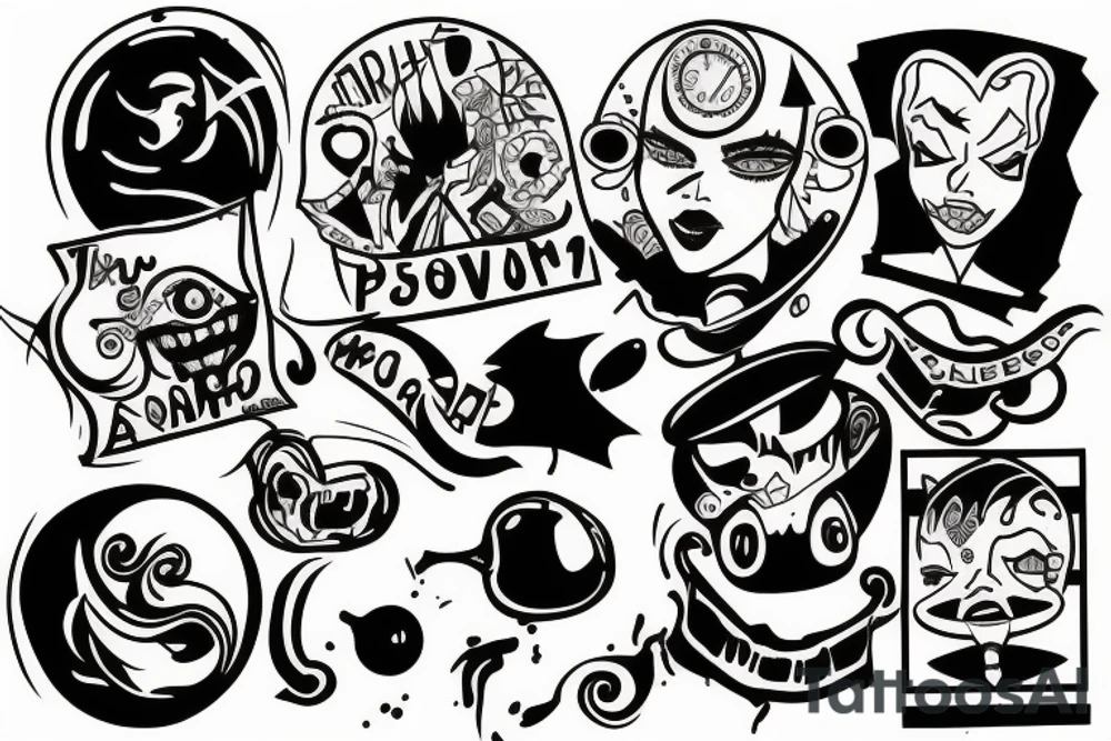 Paint bomb tattoo idea