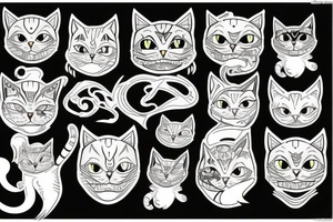 A monster cat tattoo idea