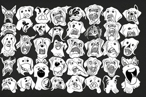 A monster dog tattoo idea