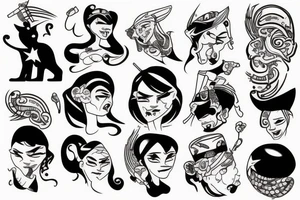 An américain staff tattoo idea
