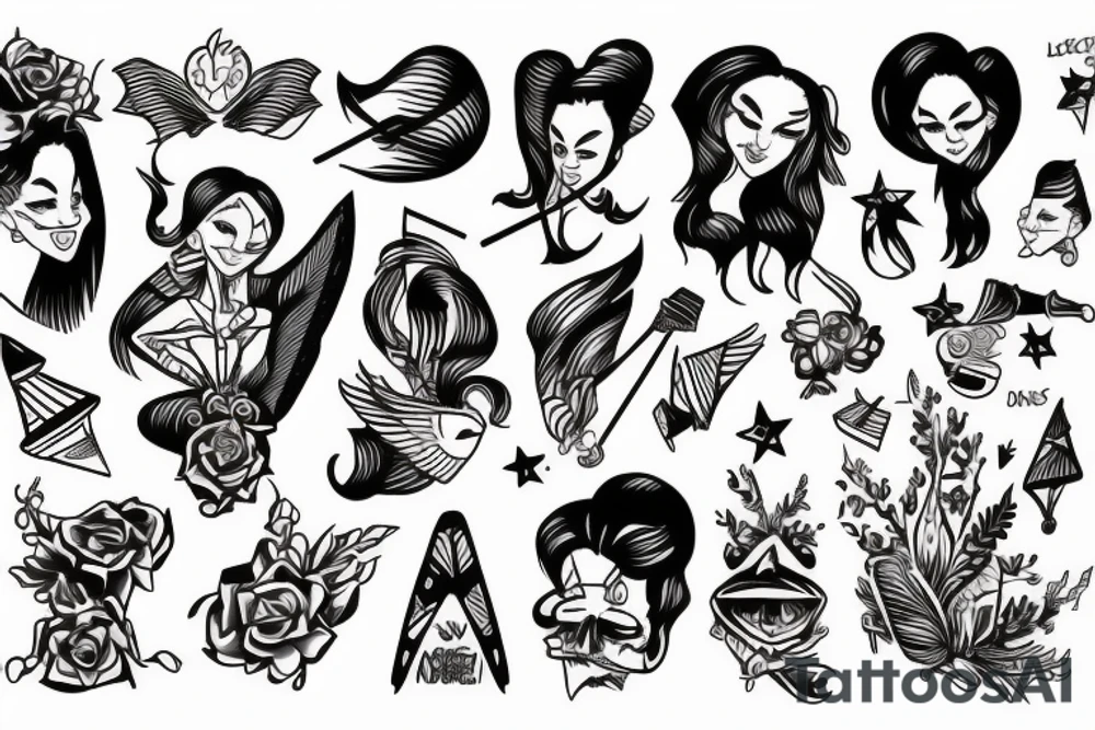 An américain staff tattoo idea