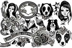 An american stafford shire tattoo idea