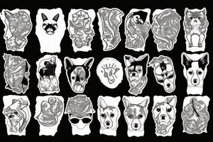 An american stafford shire tattoo idea