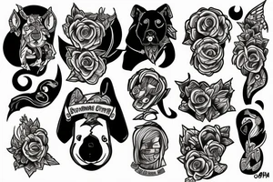 An american stafford shire tattoo idea