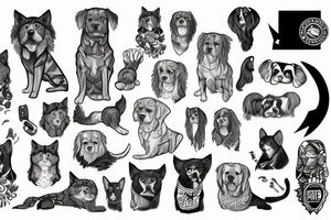 An american stafford shire tattoo idea